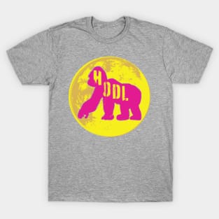 Yellow Moon HODL Ape Super Moon Pink Ape  Version T-Shirt